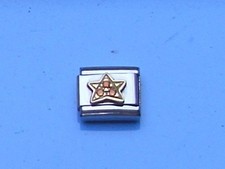 Original Nomination Gold Modul +++ STERN  ZIRKONIA ORANGE +++ guter Zustand