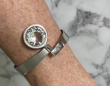 835er echt Silber Solitär