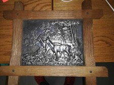 Zinnbild im echten Eichnrahmen