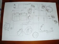 Piaggio V 50 Elestart  Schaltplan  sehr selten