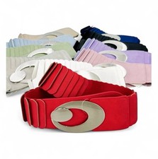 breite Gürtel Elastisch Stretch Stretchgürtel  Damen Taillengürtel Einfarbig