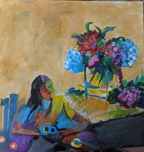 Ein acryl original - acryl, gemälde