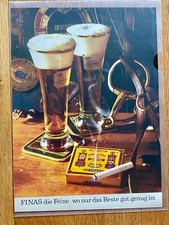 Finas die Feine Cigarette Bier das Beste Original 1966 Vintage Advert Werbung