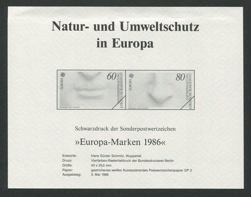 Brd schwarzdruck 1986 - schwarzdruck,