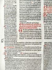 Großes Original Inkunabel