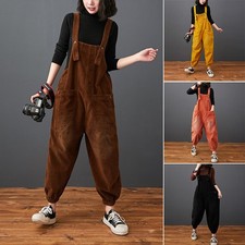 Damen Kord Latzhose Baggy