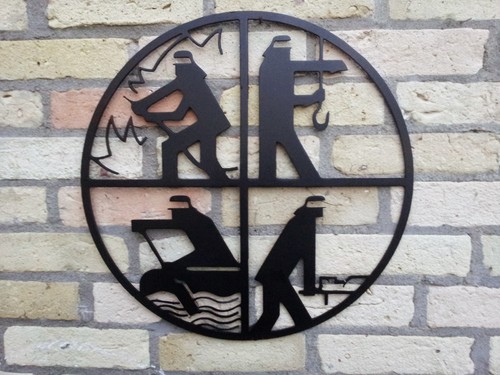 Feuerwehr logo stahl - stahl, wappen
