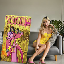 Kunstwerk pink love - "pink, love"