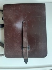 kartentasche leder braun alt Militär Feldtasche