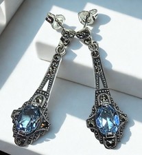 Elegante 925 Silber Aquamarin