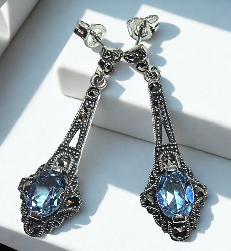 Elegante 925 silber aquamarin - 925,