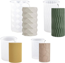 4 Stück Kerzenform Silikon