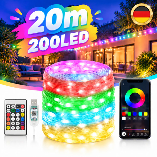 Usb led lichterkette außen - led,