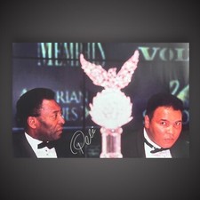 Pele handsigniertes Foto - Muhammad Ali mit Echtheitszertifikat 299£