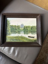 Signiertes Gemälde eines russischen Malers (2003).