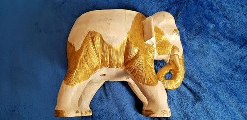 Holz blumenständer elefant - holz,