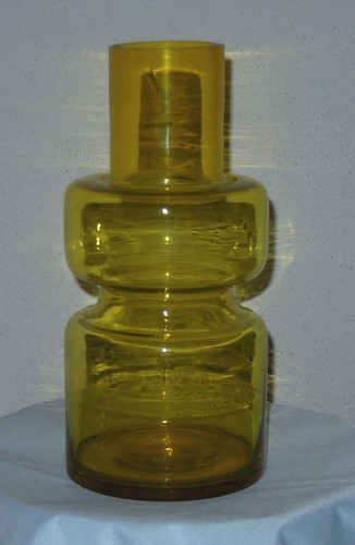 Glasvase bubble vase gelb - glasvase,