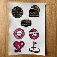 7 Porsche Sticker Spirit 70 Golf 15x21 Cm Aufkleber Set