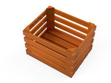 25x Holzkiste | Zubehör für Modellbau | Spur 0 | Maßstab 1:45