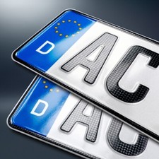 2 CARBON Kfz Kennzeichen |