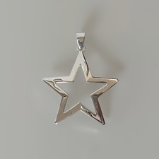 Ketten-Anhänger "Stern" - groß - Silber 925 - Medallion - Amulett