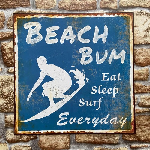 Blechschild beach bum - blechschild,