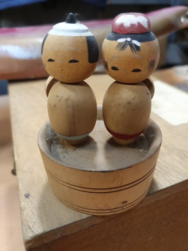 Japan kokeshi holz puppen - kokeshi, paar