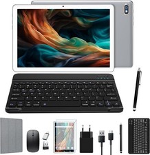 Tablet mit Tastatur, Stift, Hülle, Android, 5G+2.4G, WLAN, Octa-Core 128GB 13+8M