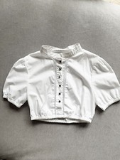 Cocovero Dirndlbluse Becky in weiß Größe 32