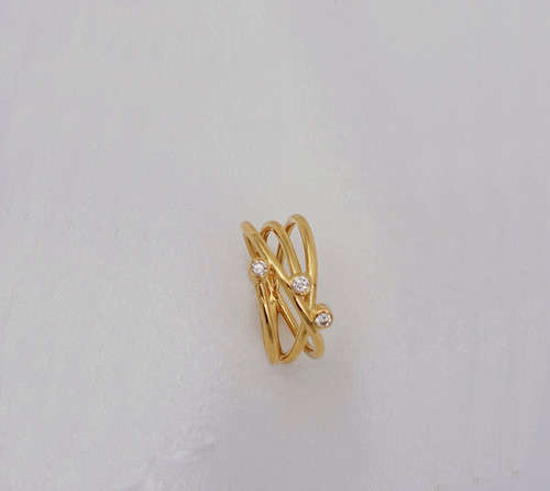 Ring 585 gelbgold mit - in, kt/585