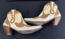 Fauzian Jeunesse by Sem Vaccaro Stiefelette Gr. 37 Made in Italy beigebraunLeder