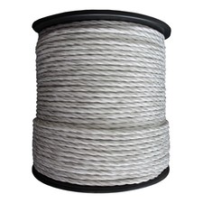 Weidezaunseil Basic weiß 500 m 6 Niro Weidezaunlitze Weidezaun Weide Zaun Litze