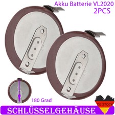 2X Akku Batterie VL2020 180° Für BMW Mini Cooper R56 R55 R60 Auto Funk Schlüssel
