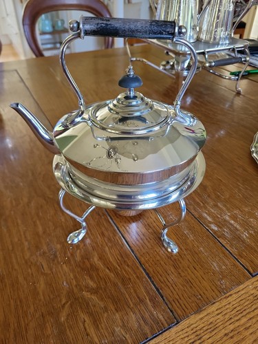Versilberte antike tekanne mit - versilberte,