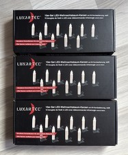Lunartec 30er-Set LED-Weihnachtsbaum-Kerzen mit Fernbedienung, Timer, Creme weiß