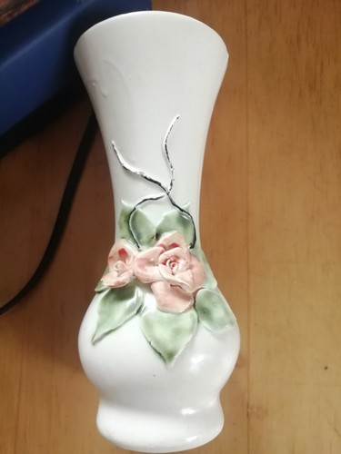 Vase keramik rosen - vase, vintage
