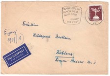 ab 1€👍: Berlin MiNr 47 Luftpost-Brf. Werbest. "Zahlungen..." BERLIN SW 11 yg