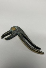 Vintage Bronze Nussknacker Vogel Bird Mid Century Nuss Walter Bosse