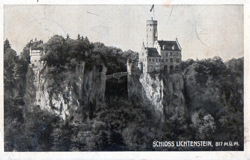 Ansichtskarte schloss - ansichtskarte,