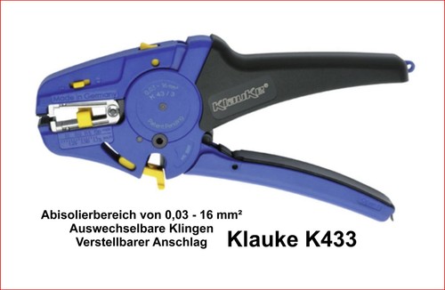 Klauke abisolierzange k433 - klauke,