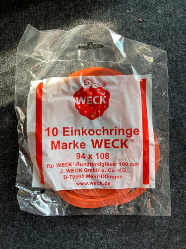Weck einkochringe für 100 - weck, rr