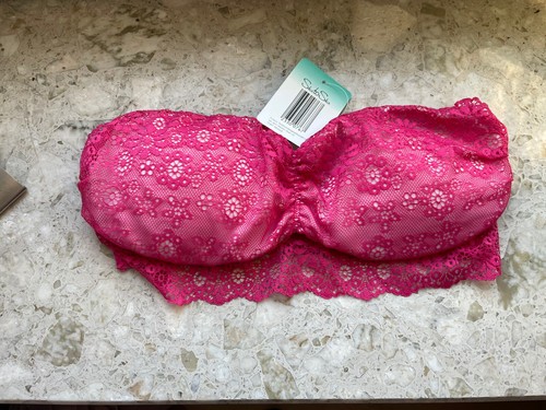 Pinkes bustier mit spitze - pinkes, spitze,