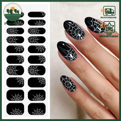 Nagelfolie halloween schwarz - halloween,