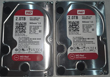 2 x 2TB WD RED NAS Hard Drive WD20EFRX SATA 6Gb/s NASware 3.0 siehe Bilder 4TB