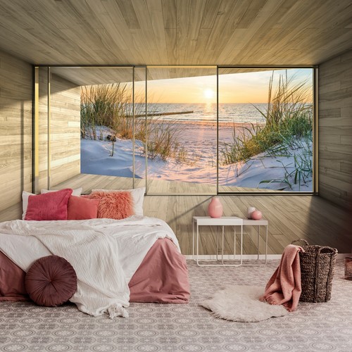 Strand fenster effekt - 3d, vlies