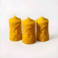 3 STÜCK Bienenwachskerze