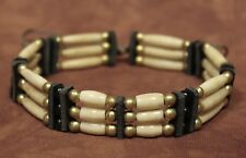 Knochen Halsband Choker Leder Indianerschmuck