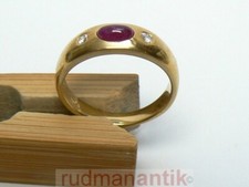 RING GOLD 585 RUBINCABOCHON +