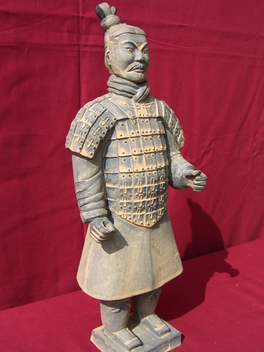 Terrakotta figur soldat - terrakotta,
