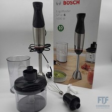 Bosch Stabmixer ErgoMaster Serie 6 MSM6M622, einhändig bedienbar, Edelstahl-Klin
